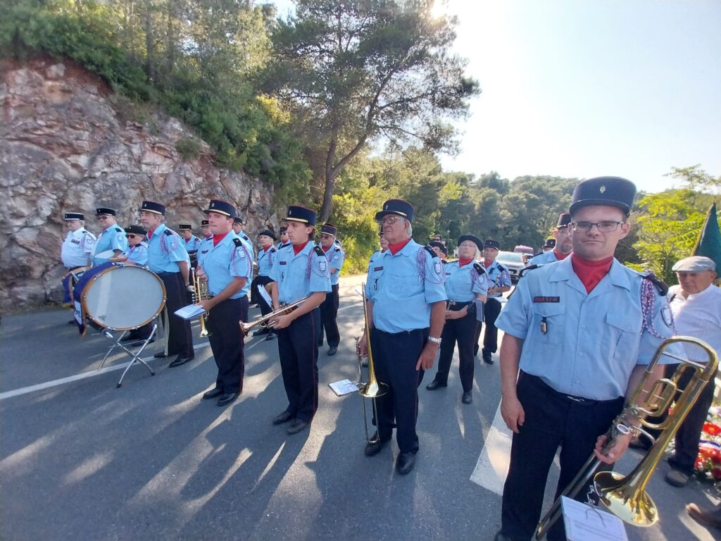 Musique du SDIS 34 présente à la cérémonie du Col de Fontjun le 7 juin 2025