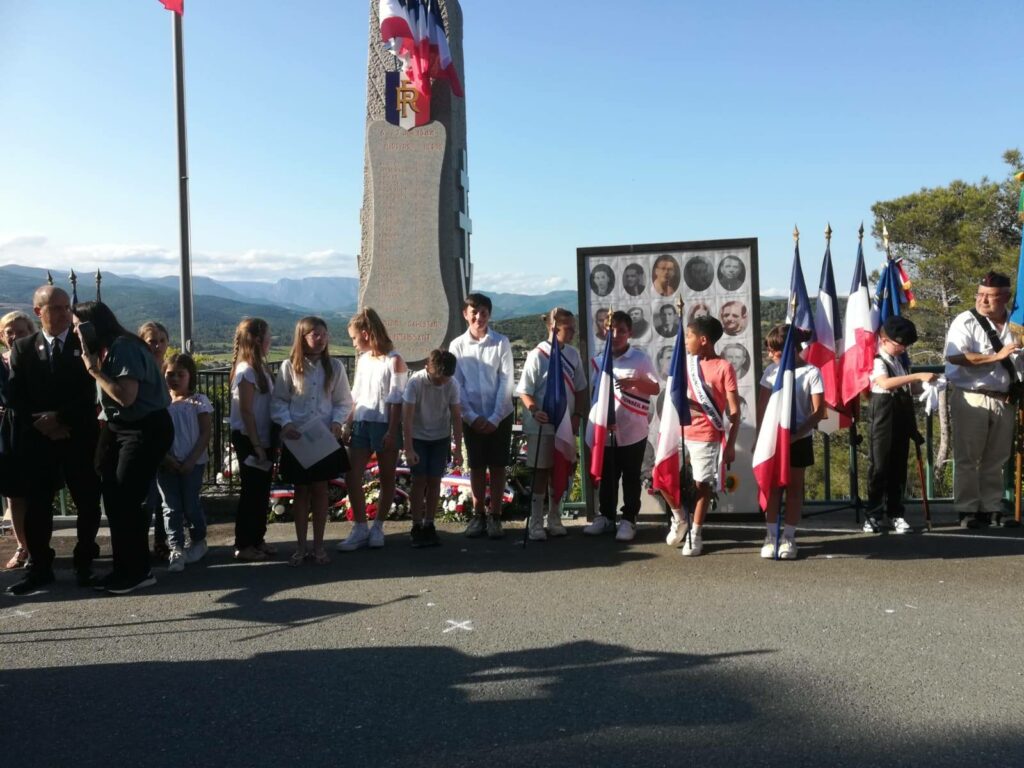 Hommage à nos 23 résistants Morts pour la France les 6 et 7 juin 1944. Col de Fontjun.